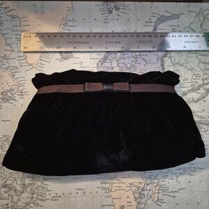 Vintage Velvet Clutch with Bow